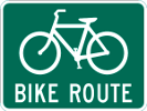 Bike Route Sign